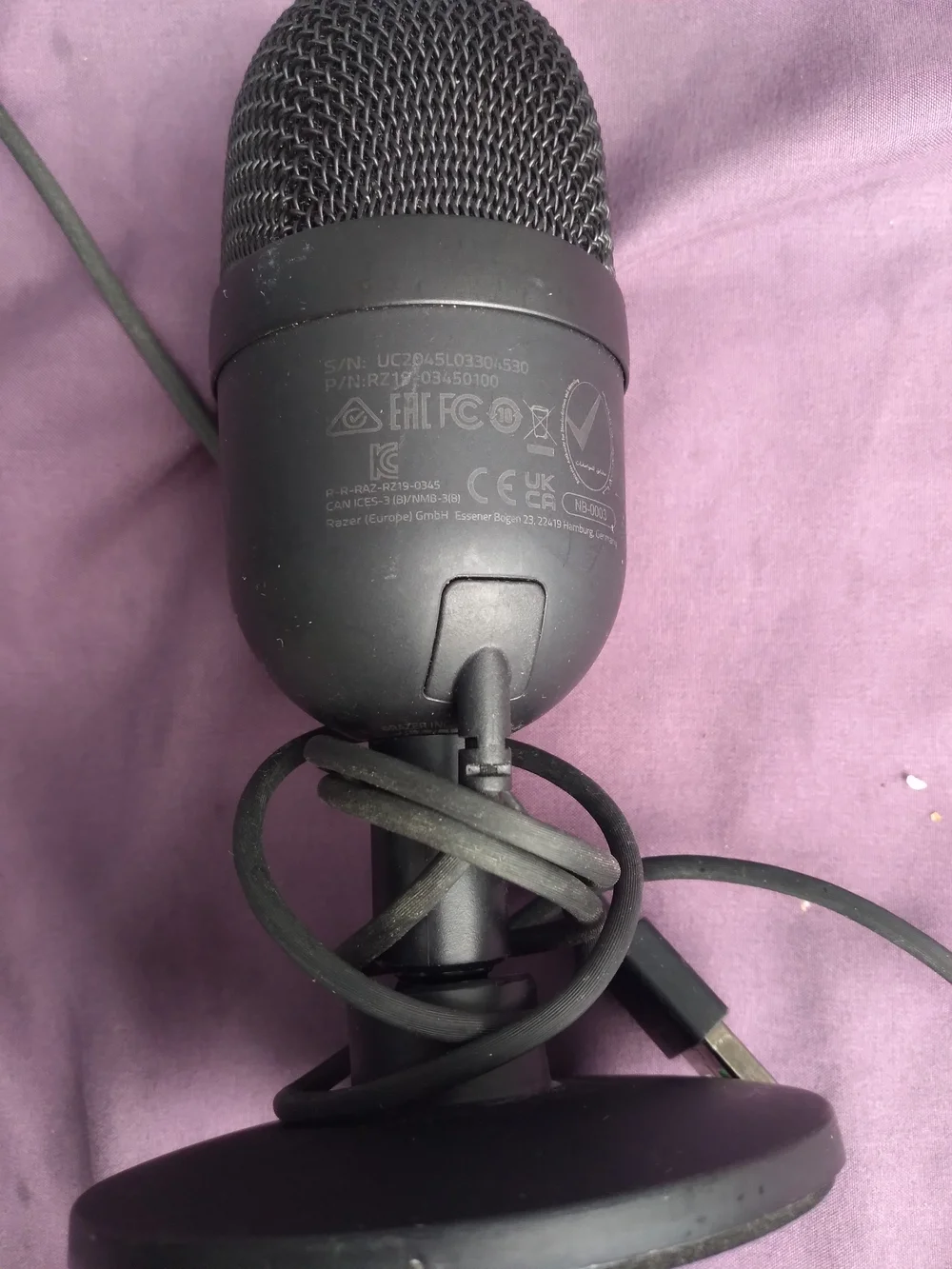 Razer Black Desktop USB Microphone with Stand